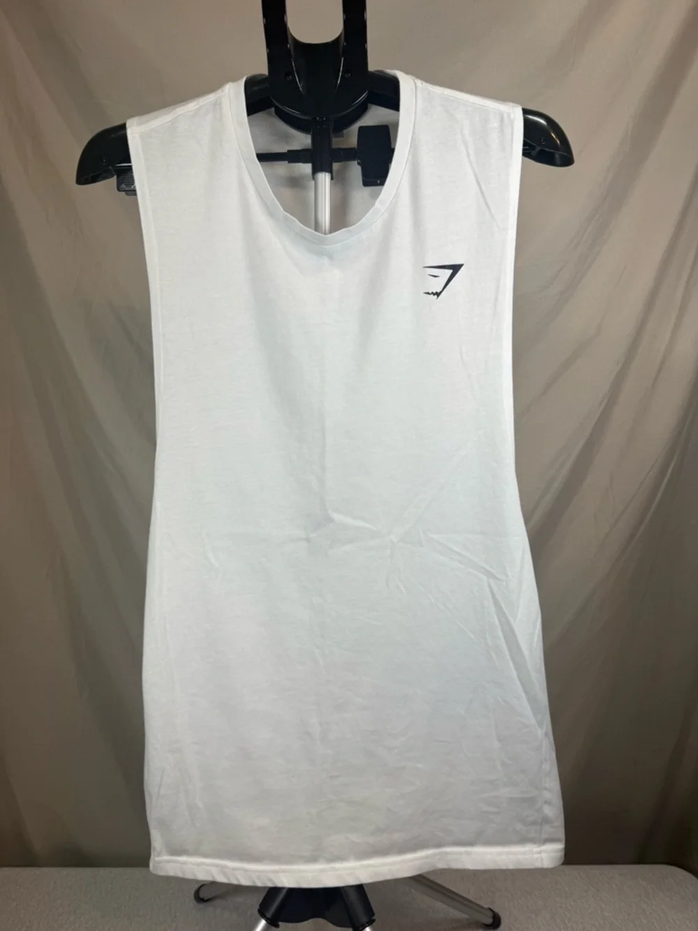 Gymshark Critical Drop Arm Tank –‎ White 🤍💪